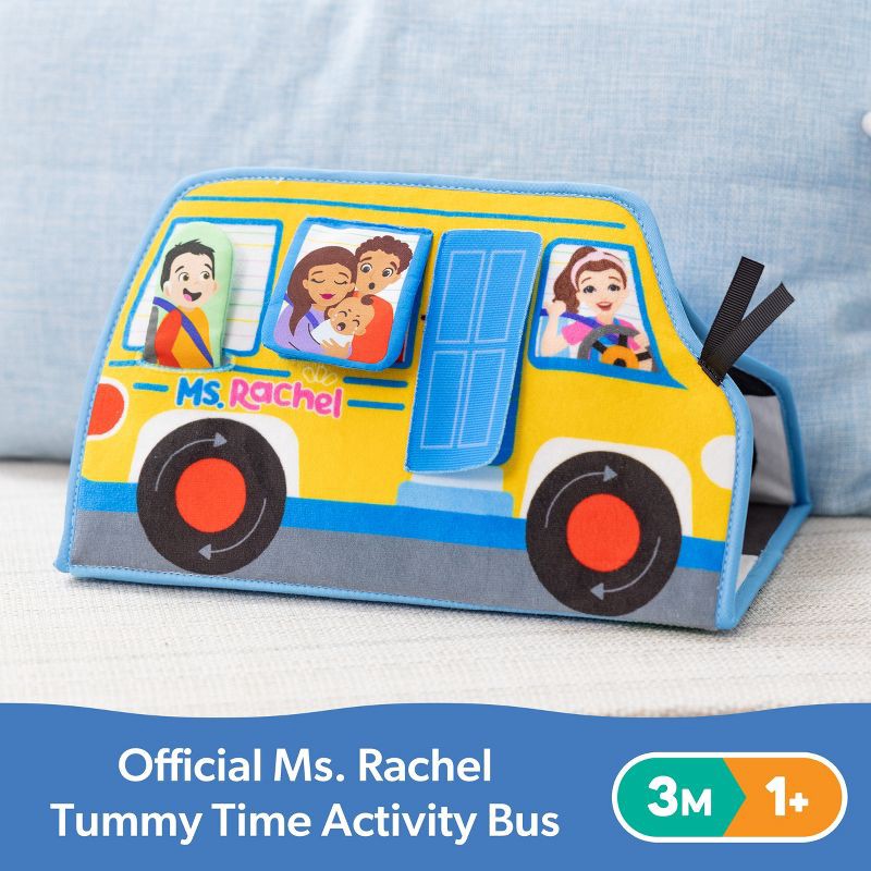 slide 3 of 10, Ms. Rachel Tummy Time Activity Bus Baby Toy, 1 ct