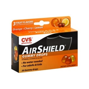 slide 1 of 1, CVS Pharmacy Airshield Echinacea & Zinc Gummy Drops Assorted Flavors, 20 ct