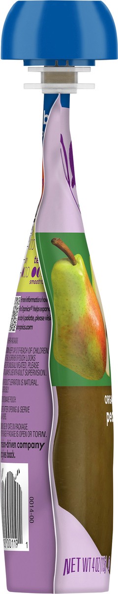 slide 8 of 9, Plum Organics Stage 2 Organic Pear, Spinach & Pea 4oz Pouch, 4 oz