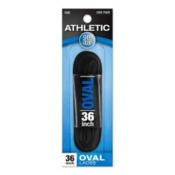 Shoe Gear Oval Shoe Laces - Black 36": Nylon Shoelaces for Shoes