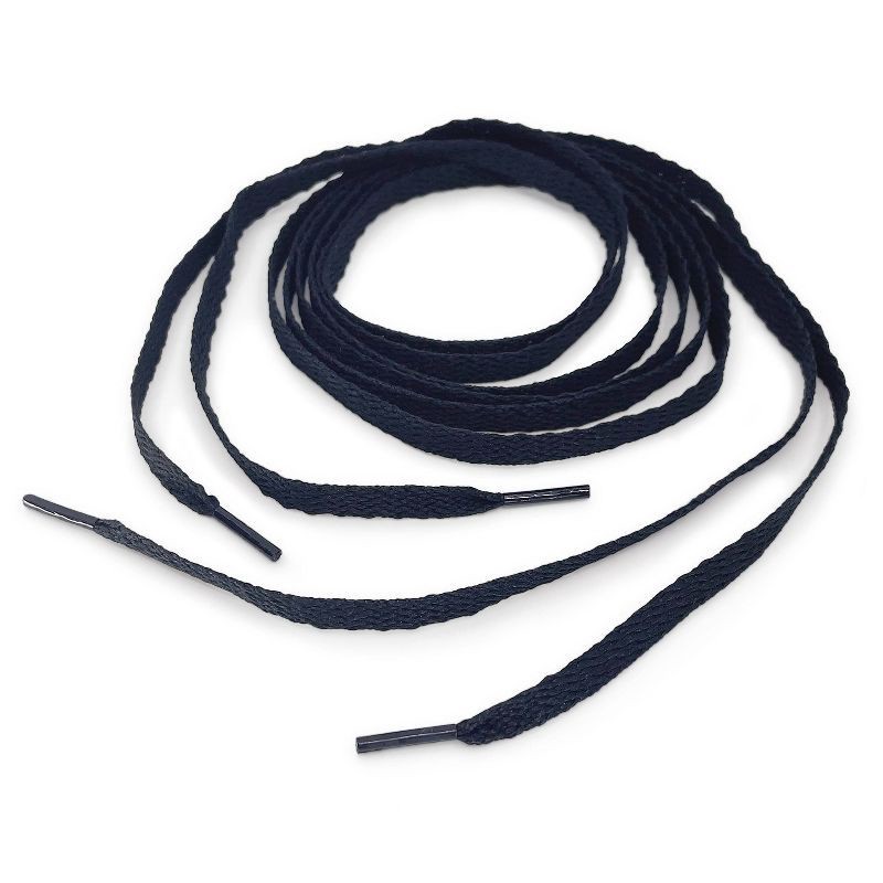 slide 3 of 4, Shoe Gear Flat Athletic Shoe Laces - Black 54", 1 ct