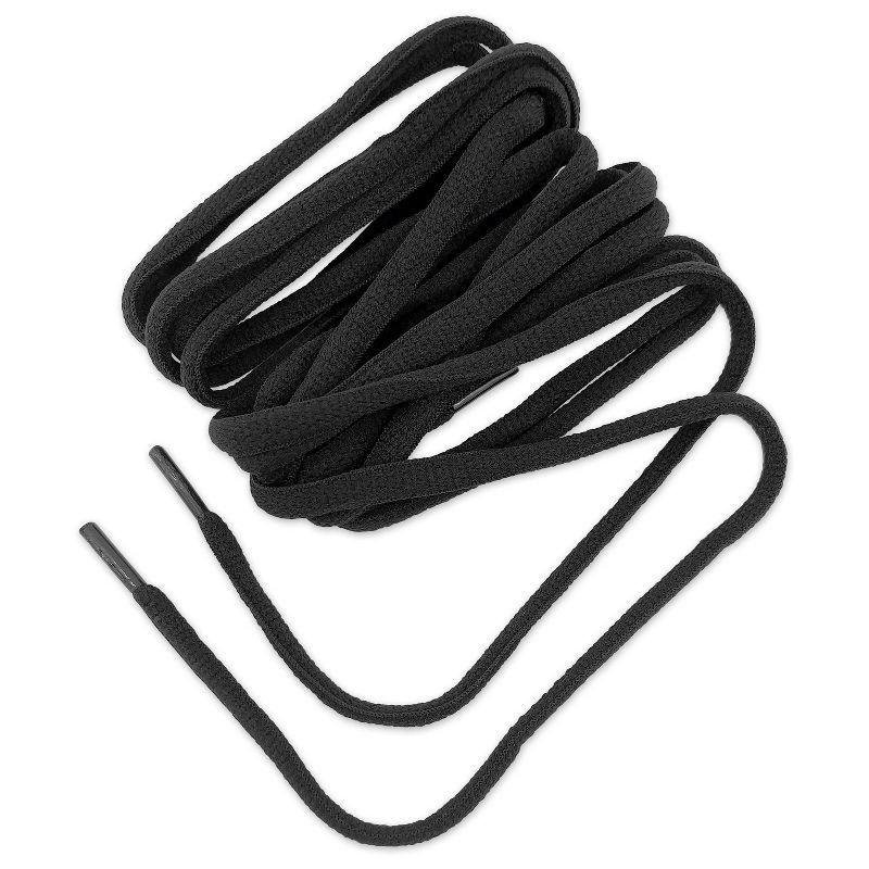 slide 3 of 4, Shoe Gear Oval Athletic Shoe Laces - Black 45", 1 ct