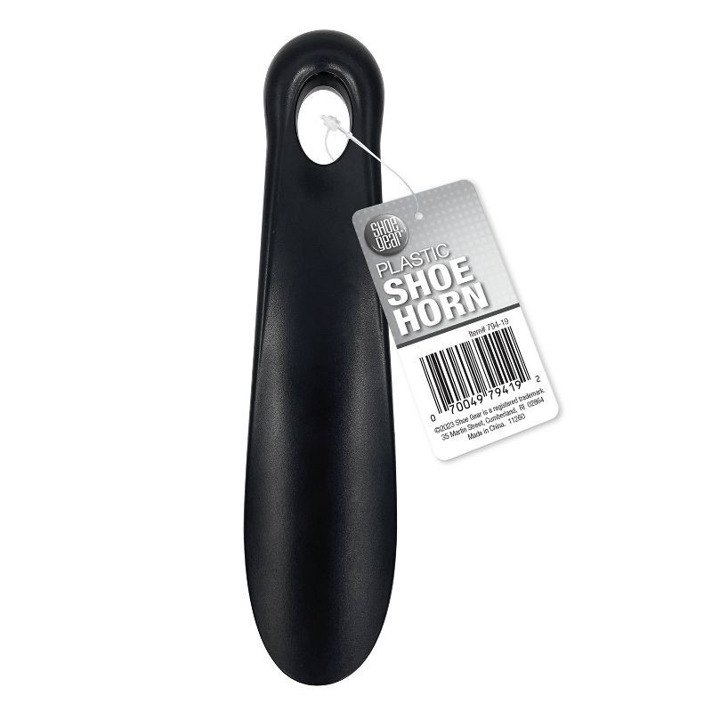 slide 2 of 3, Shoe Gear Plastic Shoe Horn - Black 7.25", 1 ct