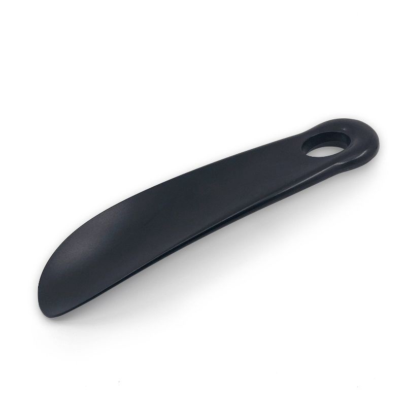 slide 3 of 3, Shoe Gear Plastic Shoe Horn - Black 7.25", 1 ct