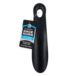 Shoe Gear Plastic Shoe Horn - Black 7.25"