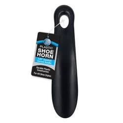 Shoe Gear Plastic Shoe Horn - Black 7.25"