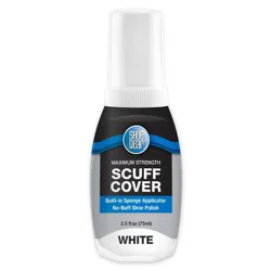 Shoe Gear Scuff Cover Superior Coverage - White 2.5 fl oz: Liquid Shoe Polish & Balm, Shoe Accessories, 1 Pack