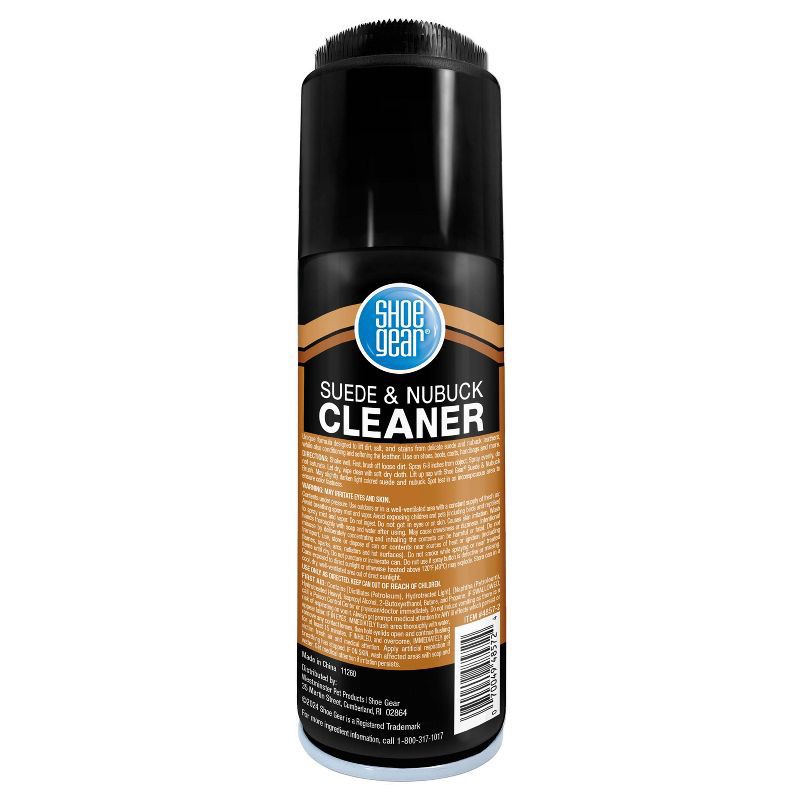 slide 2 of 3, Shoe Gear Suede & Nubuck Cleaner Spray - 6oz: Liquid Shoe Accessory for Suede and Nubuck Shoes, Clear, 1 Pack, 6 oz