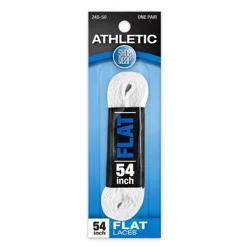 Shoe Gear Flat Athletic Shoe Laces - White 54"