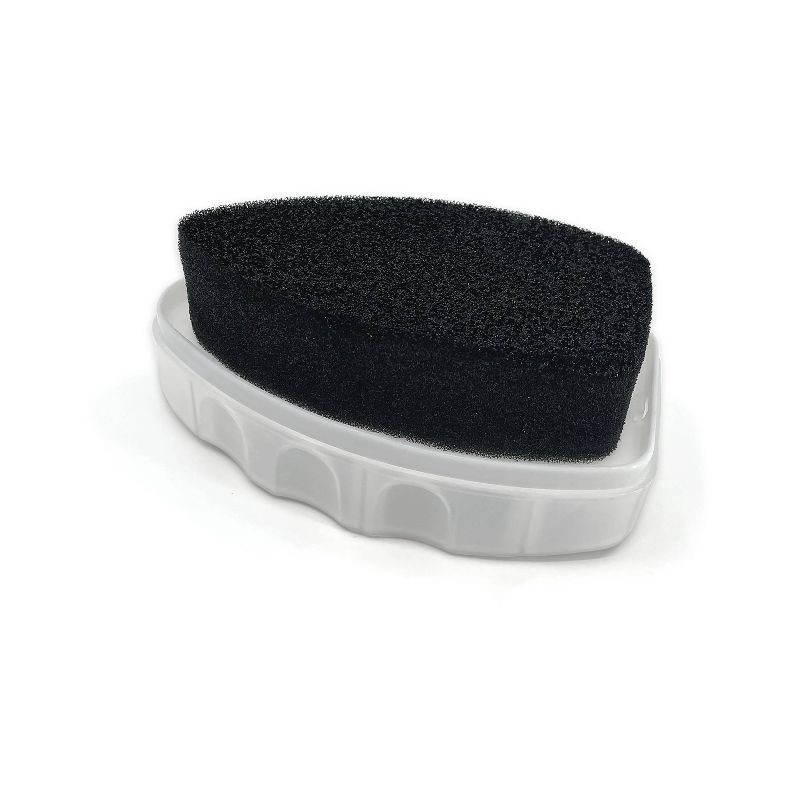 slide 3 of 3, Shoe Gear Instant Shine Sponge - Black 6ml: Wax Shoe Accessory, Polish & Balm, 4.72" x 2.36", 6 ml