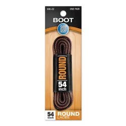 Shoe Gear Round Boot Laces - Brown 54"