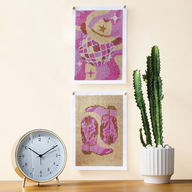 slide 2 of 3, 2ct Cowgirl Gem Art Kit - Mondo Llama™, 2 ct