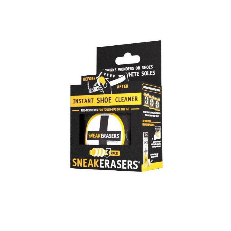 slide 2 of 8, SneakERASERS Instant Sneaker Cleaner - 3pk, 3 ct