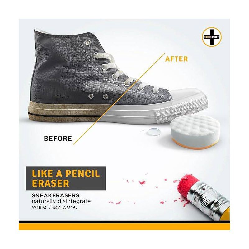 slide 4 of 8, SneakERASERS Just Add Water Shoe Cleaner - 10pk, 10 ct