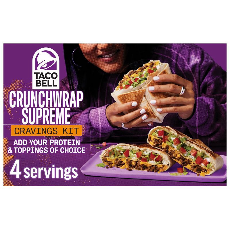 slide 1 of 5, Taco Bell Crunchwrap Supreme Kit - 22.6oz, 22.6 oz