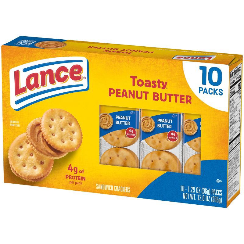 slide 5 of 6, Lance Toasty Peanut Butter Sandwich Crackers - 12.8oz/10ct, 12.8 oz, 10 ct