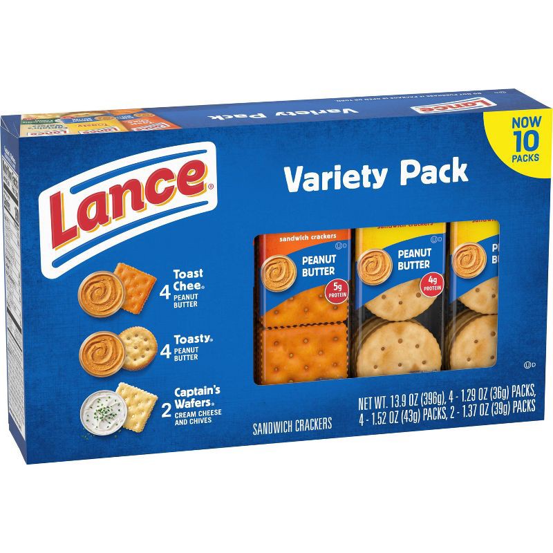 slide 5 of 6, Lance Variety Pack Sandwich Crackers - 13.9oz, 13.9 oz