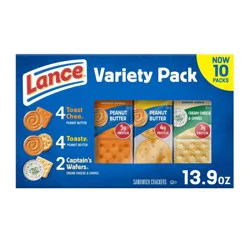 Lance Variety Pack Sandwich Crackers - 13.9oz