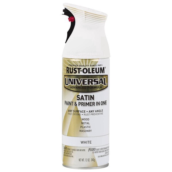 slide 9 of 35, Rust-Oleum 12oz Universal Spray Paint White, 12 oz