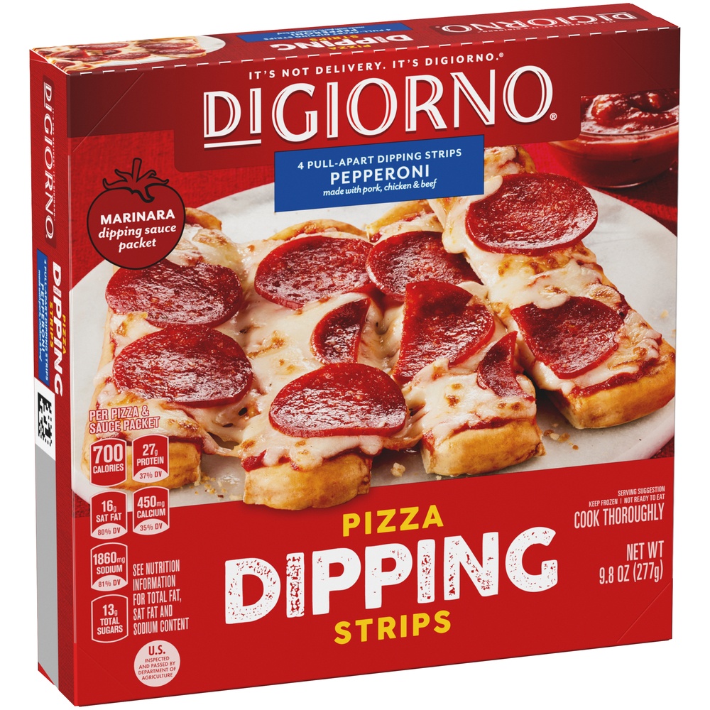 slide 6 of 8, DiGiorno Dipping Strips Pepperoni, 9.8 oz