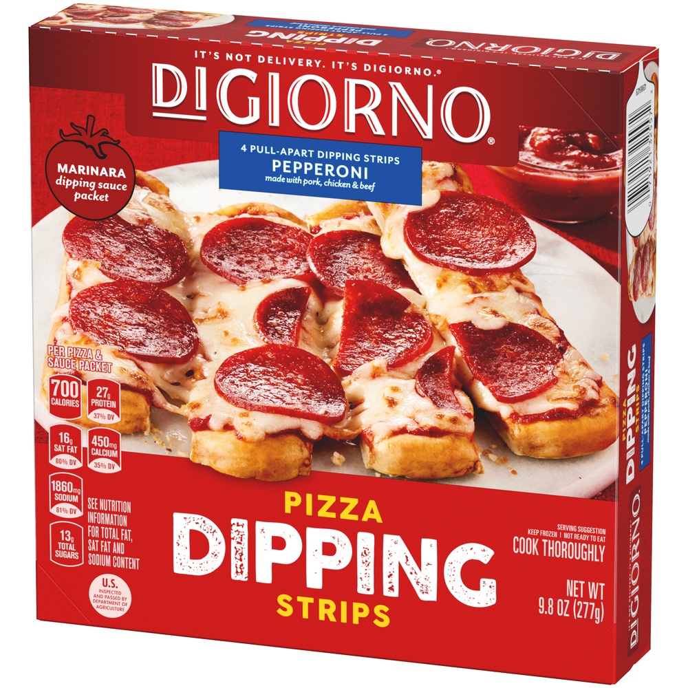 slide 8 of 8, DiGiorno Dipping Strips Pepperoni, 9.8 oz