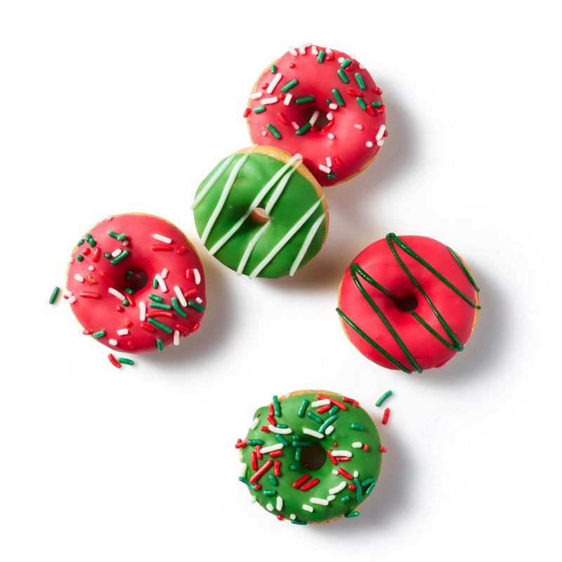 slide 3 of 3, Christmas Mini Donuts - 8oz/12ct - Favorite Day™, 12 ct; 8 oz