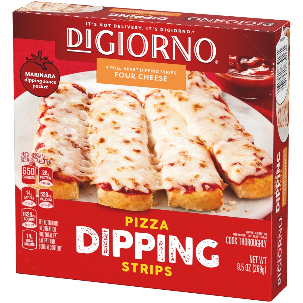 slide 8 of 8, DiGiorno Four Cheese Pizza Dipping Strips, 8.6 oz