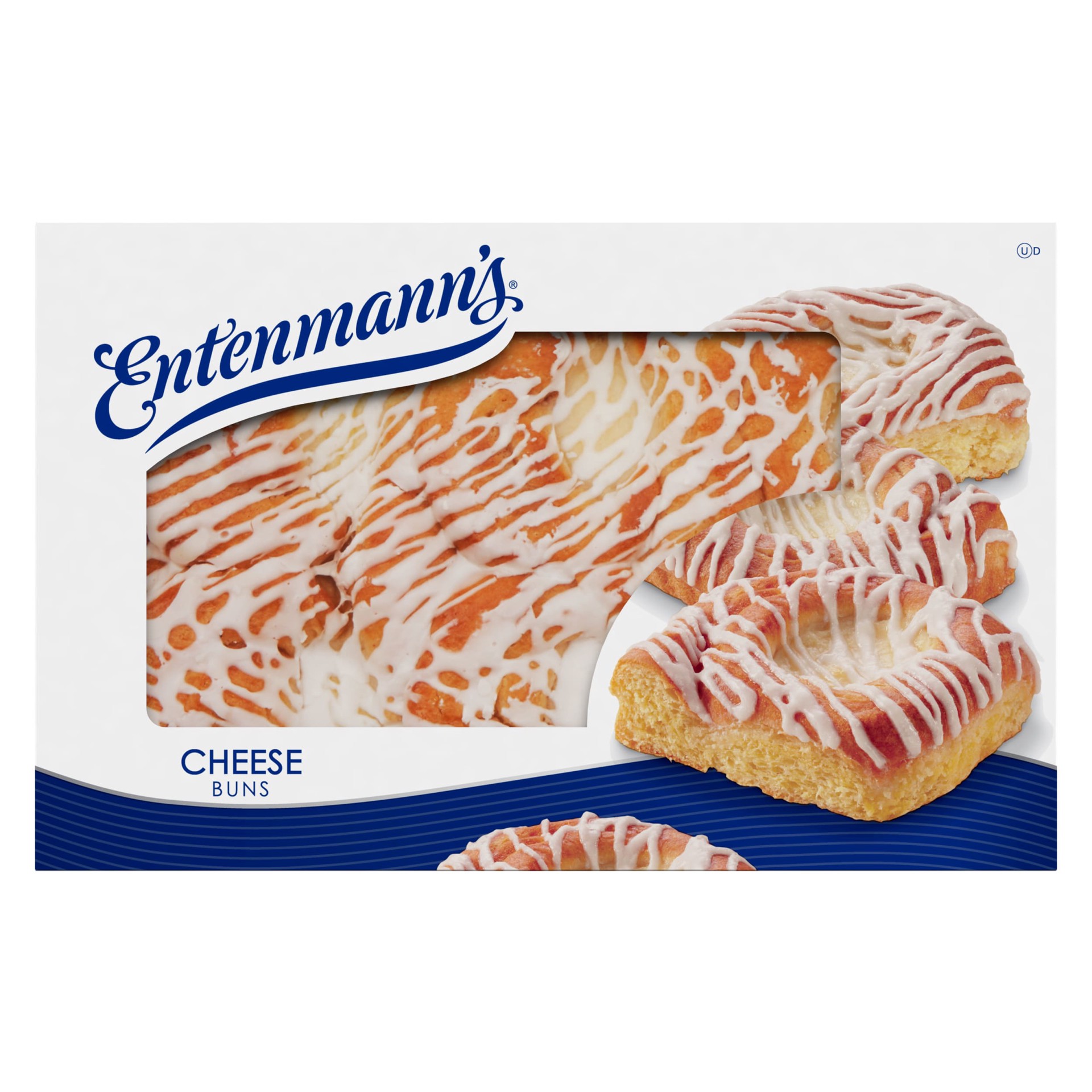 slide 1 of 9, Entenmann's Cheese Buns, 18 oz, Pastries, Box, 18 oz