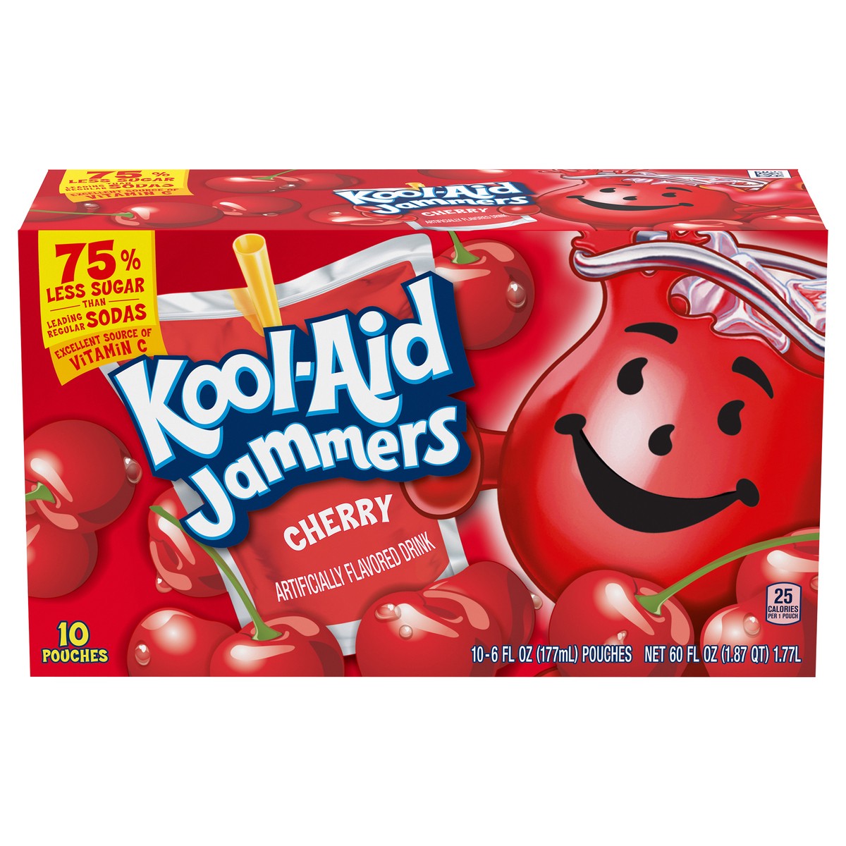 slide 1 of 9, Kool-Aid Jammers Cherry Juice, 10 ct, 10 ct; 6 fl oz
