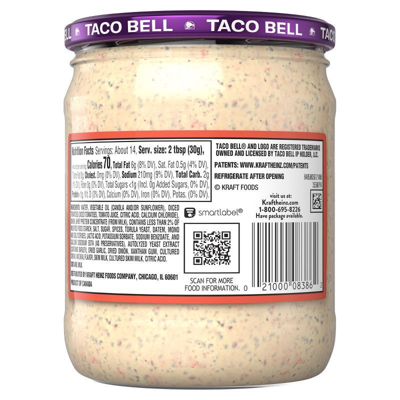 slide 11 of 11, Taco Bell Crunchwrap Dip - 15oz, 15 oz