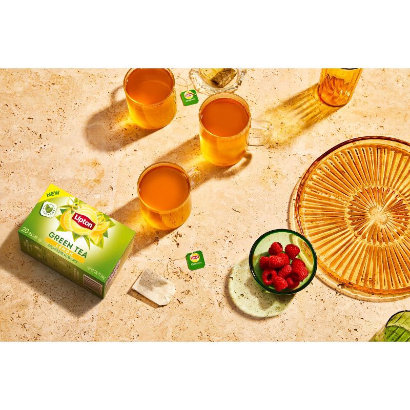 slide 6 of 7, Lipton Green Tea Bags Lemon - 20ct/0.92oz, 20 ct, 0.92 oz