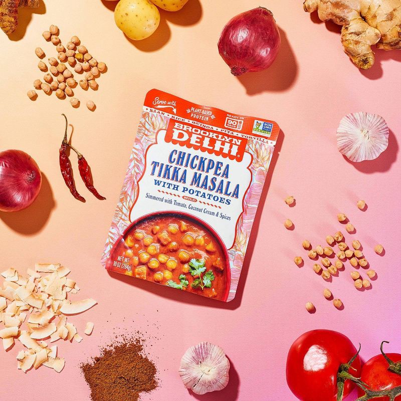 slide 3 of 4, Brooklyn Delhi Chickpea Tikka Masala - 10oz, 10 oz