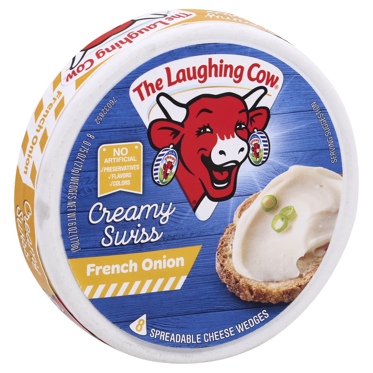 slide 2 of 4, The Laughing Cow Spreadable Cheese Wedges 8 ea, 8 ct