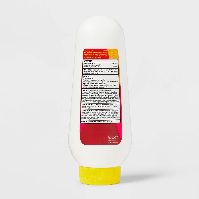 slide 3 of 6, Sport Sunscreen Lotion - SPF 30 - 16oz - up&up™, 30 x 16 oz