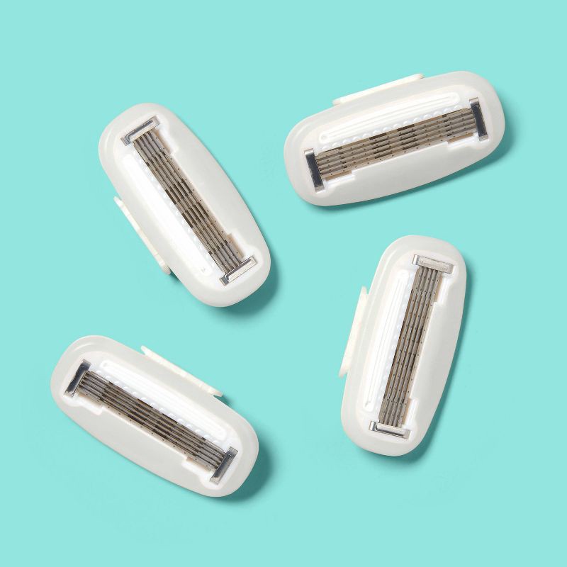 slide 2 of 3, Precision Women's 5-Blade Body Razor System Refills - 4ct - up&up™, 4 ct