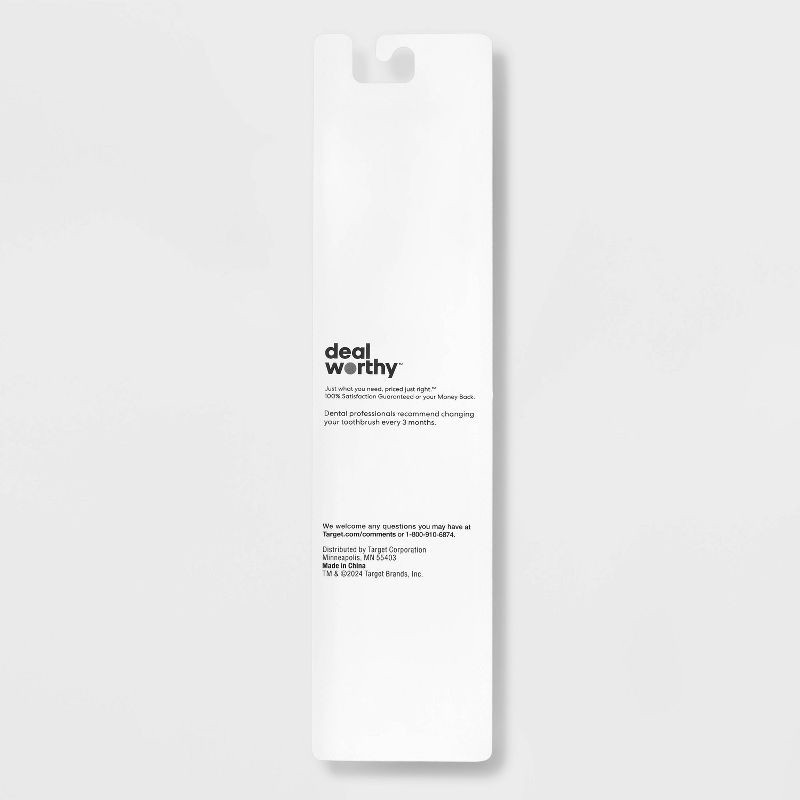 slide 3 of 3, T&T Manual Toothbrush Soft - 2ct - White - Dealworthy™, 2 ct