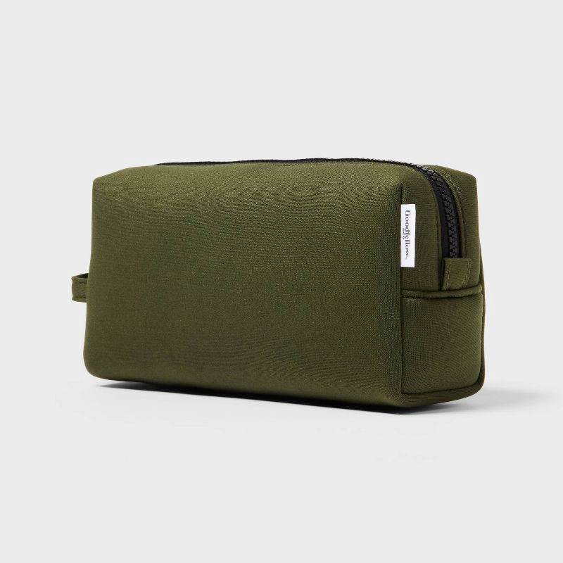 slide 2 of 3, Compact Travel Toiletry Organizer - Recycled Neoprene - Olive - Goodfellow & Co™, 1 ct