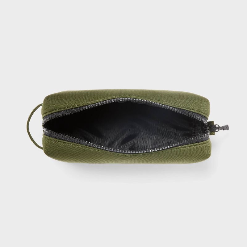 slide 3 of 3, Compact Travel Toiletry Organizer - Recycled Neoprene - Olive - Goodfellow & Co™, 1 ct