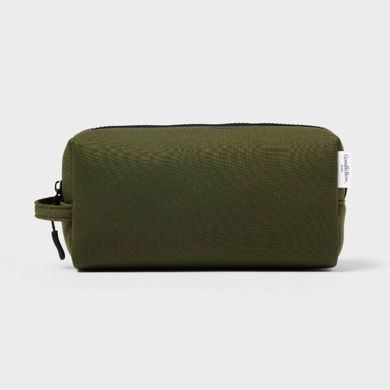 slide 1 of 3, Compact Travel Toiletry Organizer - Recycled Neoprene - Olive - Goodfellow & Co™, 1 ct