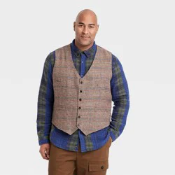 Houston White Adult Casual Fit Suit Vest - Brown L