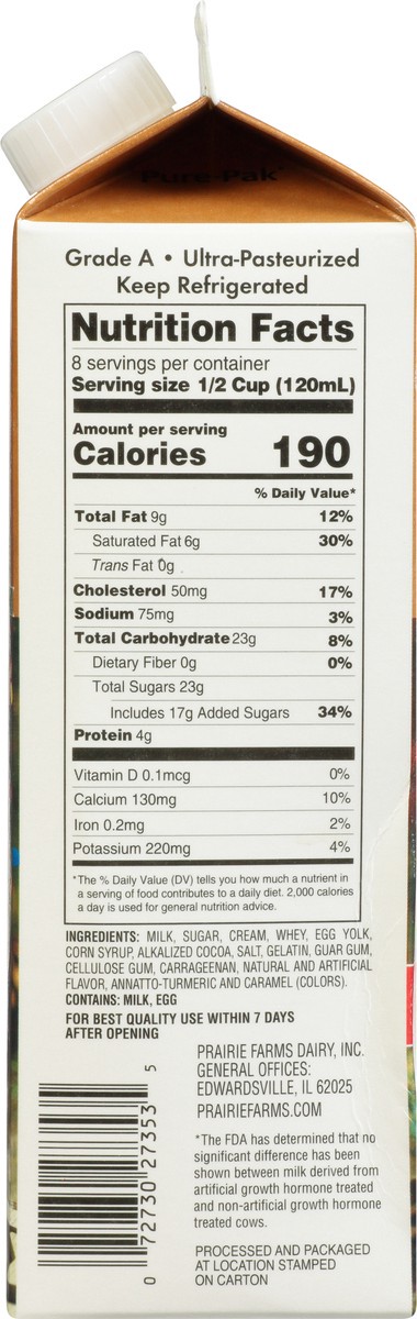 slide 4 of 13, Prairie Farms Chocolate Custard 1 qt, 1 qt