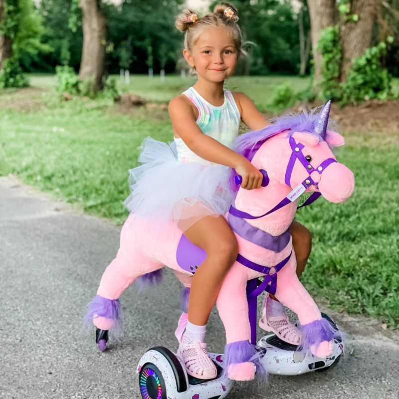 slide 3 of 9, Power Pony Riding Toy - Princess Zume V2: Steel Ride-On Animal, 8 MPH, 200 lb Capacity, 200 lb