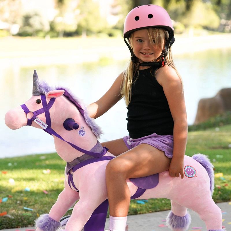 slide 6 of 9, Power Pony Riding Toy - Princess Zume V2: Steel Ride-On Animal, 8 MPH, 200 lb Capacity, 200 lb