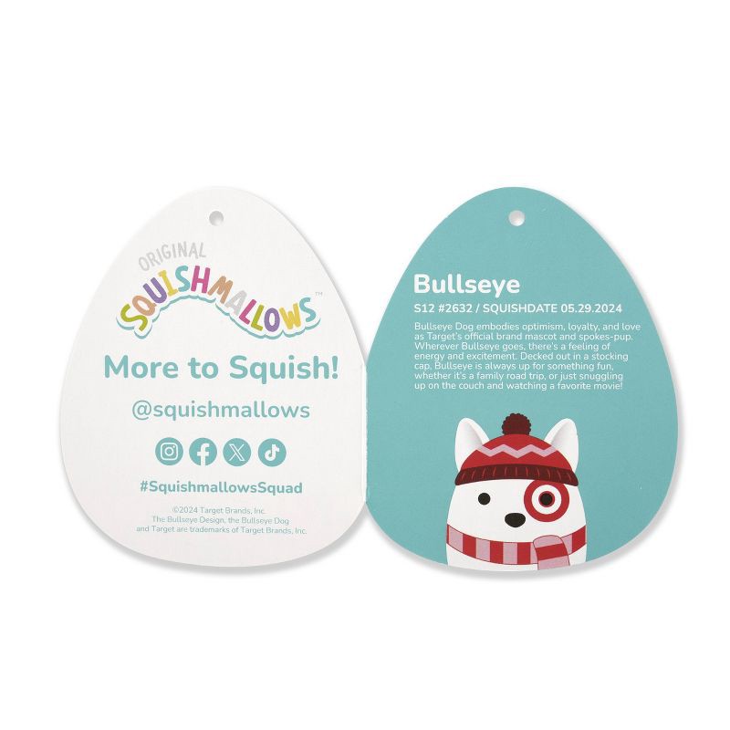 slide 8 of 8, Squishmallows 12" Target Bullseye Plush, 1 ct