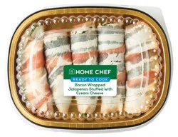 Home Chef Bacon Wrapped Jalapenos Stuffed with Cream Cheese