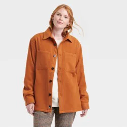 Houston White Adult Oversized Shacket - Orange XL