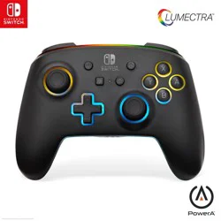 PowerA Enhanced Lumectra Wireless Controller for Nintendo Switch: Bluetooth Compatible