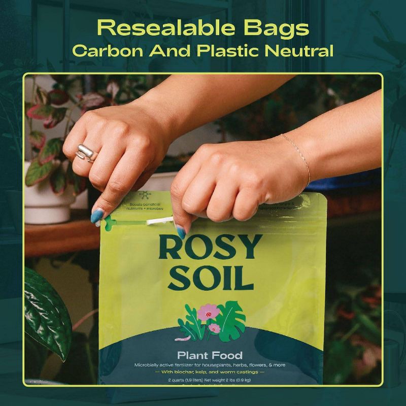 slide 4 of 7, Rosy Soil Plant Food Fertilizer 2lbs Potting Soil, 2 lb