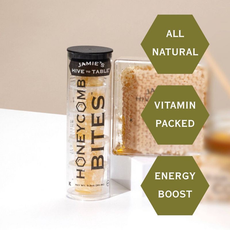 slide 8 of 9, Jamie's Hive to Table Honeycomb Bites - 3.3oz/5ct, 3.3 oz, 5 ct