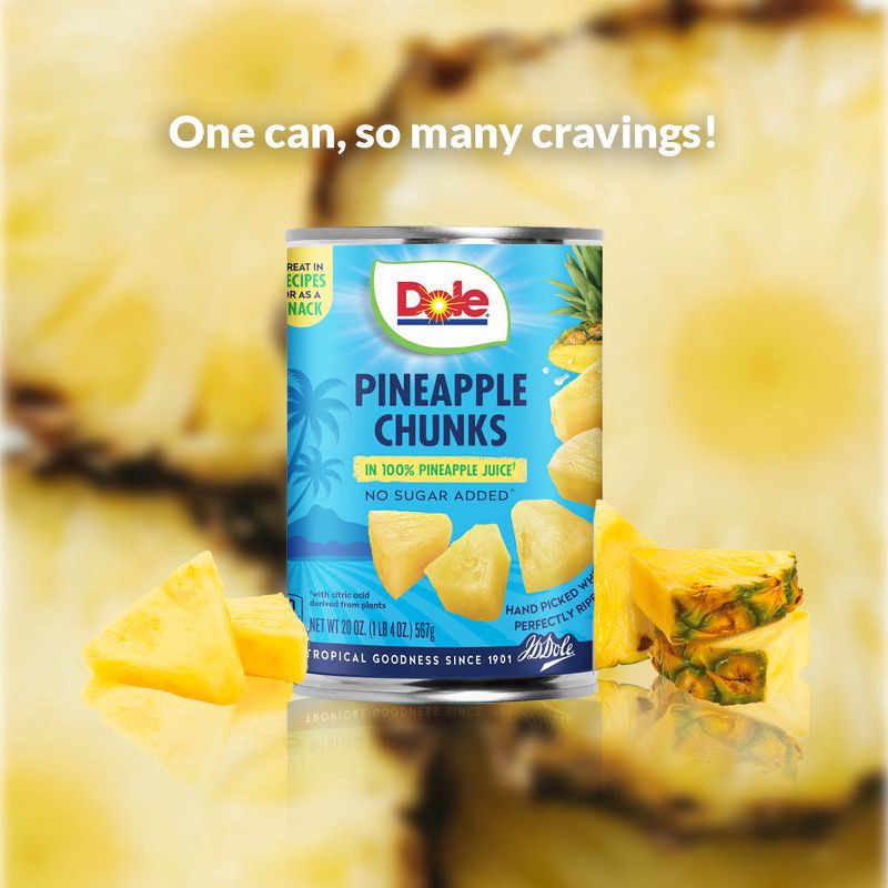 slide 6 of 6, Dole Pineapple Chunks in Juice - 20oz, 20 oz